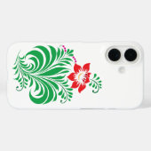 Ornamental Floral Flower Design – Elegant Case-Mate iPhone Hülle (Rückseite (Horizontal))