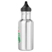 Ornamental Floral Flower Design – Elegant Edelstahlflasche (Rechts)