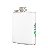 Ornamental Floral Flower Design – Elegant Flachmann (Links)