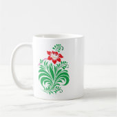 Ornamental Floral Flower Design – Elegant Kaffeetasse (Links)