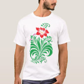 Ornamental Floral Flower Design – Elegant T-Shirt (Vorderseite)