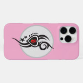 Ornamental Floral Heart Tattoo iPhone Hülle (Rückseite (Horizontal))