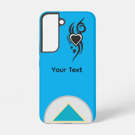 Ornamental Floral Heart Tattoo  Samsung Galaxy Hülle