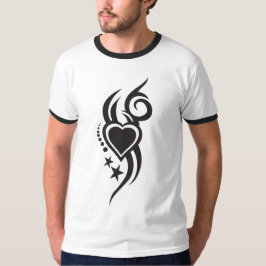 Ornamental Floral Heart Tattoo  T-Shirt