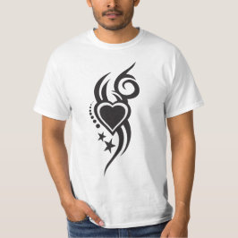 Ornamental Floral Heart Tattoo  T-Shirt