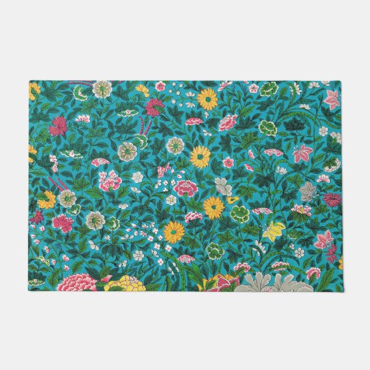 Ornamental Floral Pattern Fußmatte (Vorderseite)