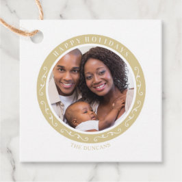 Ornamental Happy Holidays Klassisches Weihnachtsfe Geschenkanhänger