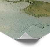 ornamental harp surrounded by white flowers poster (Ecke)