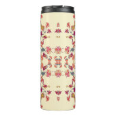 Ornamental Lace Pattern, circle background with ma Thermosbecher (Rückseite)