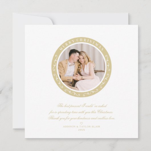 Ornamental Minimalistisch Classic Weihnachtsabend  (Vorderseite)