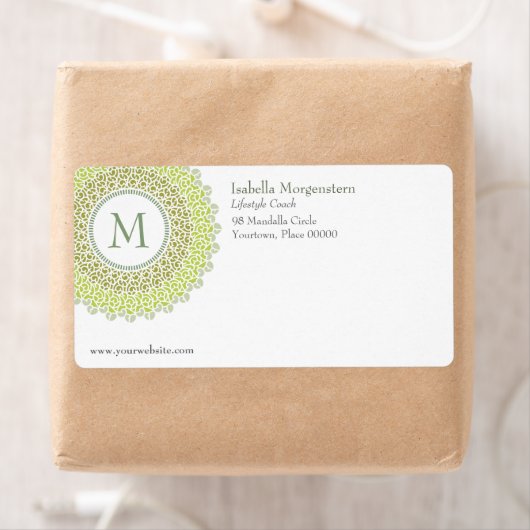 Ornamental-Monogram-Versandmarke (Insitu)