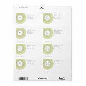 Ornamental-Monogram-Versandmarke (Vorne)