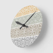 Ornamental pattern runde wanduhr (Winkel)