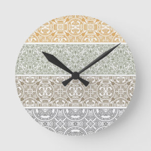 Ornamental pattern runde wanduhr