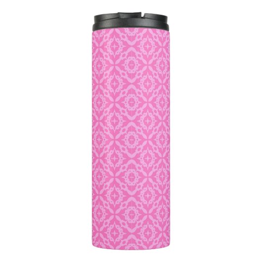 Ornamental Pink Damask Breast Cancer Awareness Thermosbecher (Rückseite)