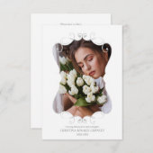 Ornamental Remember Loved One Passed Away Funeral Einladung (Vorne/Hinten)