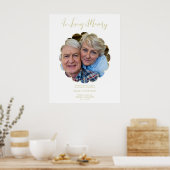 Ornamental reserviert Hochzeitssitztribute Couple Poster (Küche)
