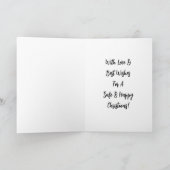 Ornamental Star Individuelle Name Frohe Weihnachte Dankeskarte (Innenseite)