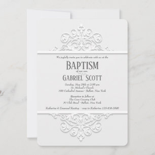 Ornamental täfelt Einladung