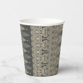 Ornamental Traditional Paisley design Pappbecher (Rechts)