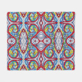 Ornamental Tribal Seamless pattern. Illustration.  Fleecedecke (Vorderseite (Horizontal))