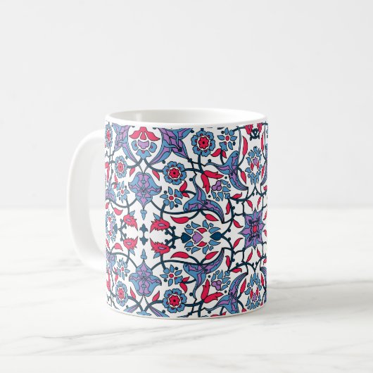 Ornamental Turkish Tile Pattern Kaffeetasse (Vorderseite Links)