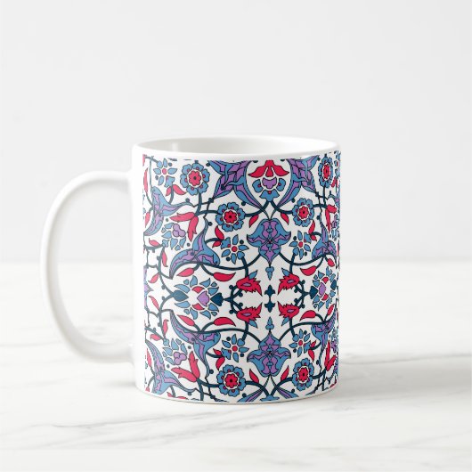 Ornamental Turkish Tile Pattern Kaffeetasse (Links)