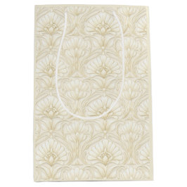 Ornamentale Art Deco – Elfenbein | Jubiläums Luxe Mittlere Geschenktüte