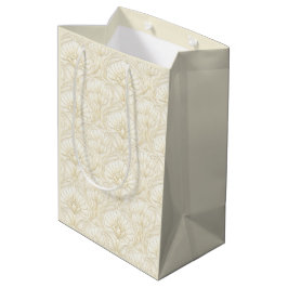 Ornamentale Art Deco – Elfenbein | Jubiläums Luxe Mittlere Geschenktüte