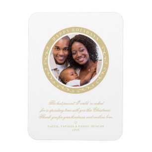 Ornamentale Frohe Feiertage Klassisches Weihnachts Magnet