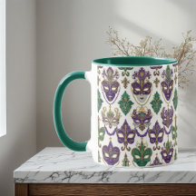 Ornamentale Mardi-Gras-Maske Dekorative Fleur-de-L