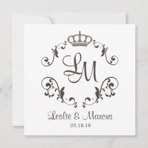 Ornamentaler Border with zu Traditional Crown