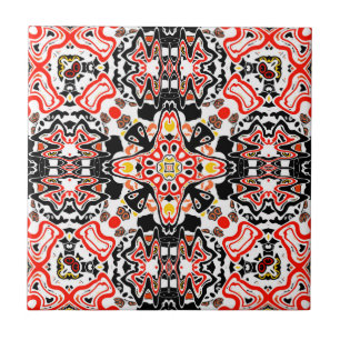 Ornamentaler geometrischer marokkanischer Kaleidos Fliese