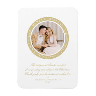 Ornamentaler minimalistischer klassischer Weihnach Magnet