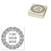 Ornamentaler Techno-Kreis Ex Libris Stempel (Stempel)