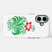 Ornamentales Blumen-Design – Elegant Case-Mate iPhone Hülle (Rückseite (Horizontal))