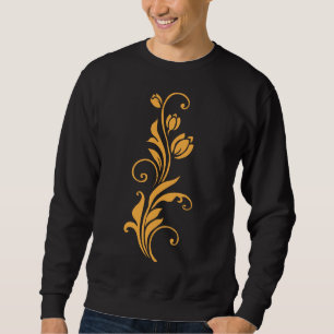 Ornamentales Blumenblumendesign  Sweatshirt