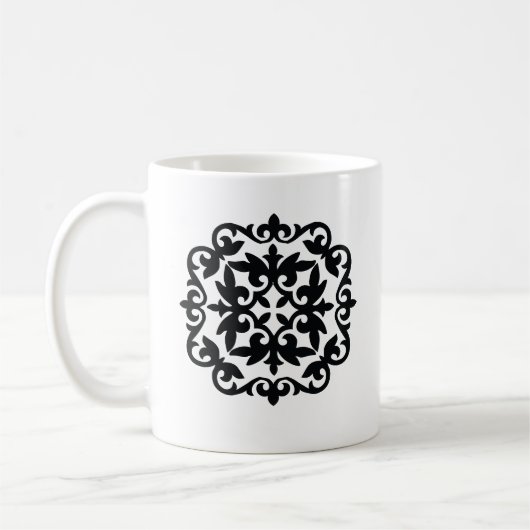 Ornamentales Blumendesign Kaffeetasse (Links)