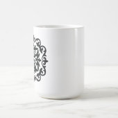 Ornamentales Blumendesign Kaffeetasse (Mittel)