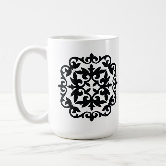 Ornamentales Blumendesign Kaffeetasse (Links)