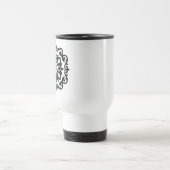 Ornamentales Blumendesign Reisebecher (Mittel)