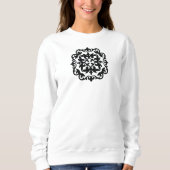 Ornamentales Blumendesign Sweatshirt (Vorderseite)