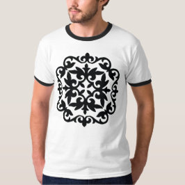 Ornamentales Blumendesign T-Shirt