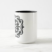 Ornamentales Blumendesign Tasse (Zentrum)