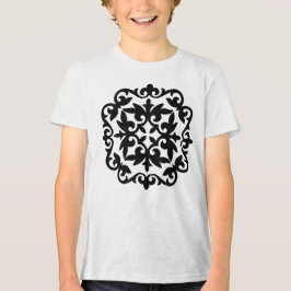 Ornamentales Blumendesign Tri-Blend Shirt