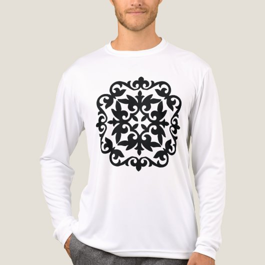 Ornamentales Blumendesign Tri-Blend Shirt (Vorderseite)