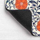 Ornamentales Blumenmuster Mousepad (Ecke)