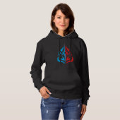 Ornamentales florales Design Hoodie (Vorne ganz)
