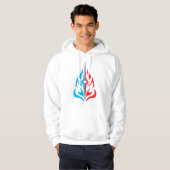 Ornamentales florales Design Hoodie (Vorne ganz)