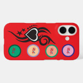 Ornamentales florales Herz-Tattoo  Case-Mate iPhone Hülle (Rückseite (Horizontal))